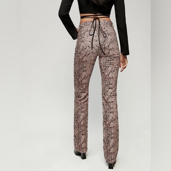 Reformation Jeans Peyton Snake High Rise Bootcut Jeans - 28 - Picture 4 of 13